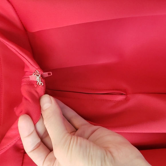 Charlotte Russe Short Red Dress with Heart Cutout - Picture 3 of 9